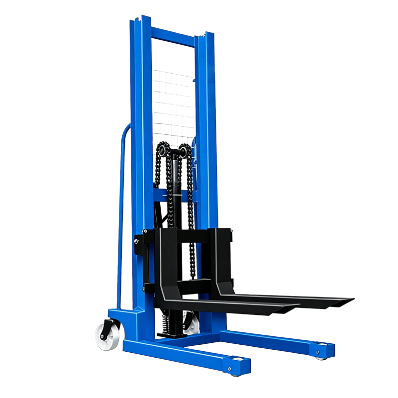 1000kg Manual Stacker with Adjustable Forks