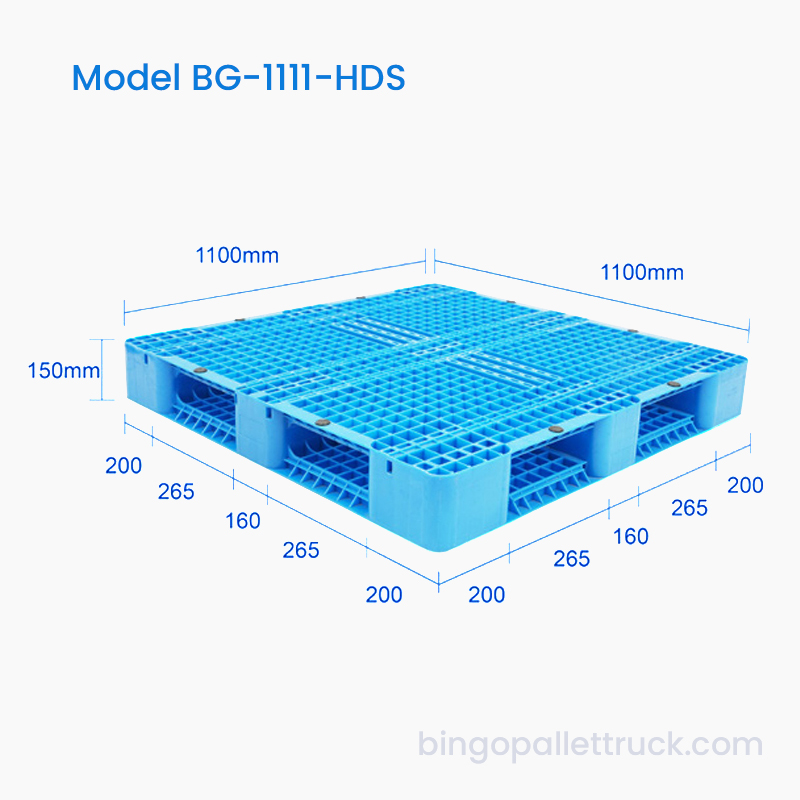 1100×1100mm Double Sided Heavy Duty Plastic Pallet