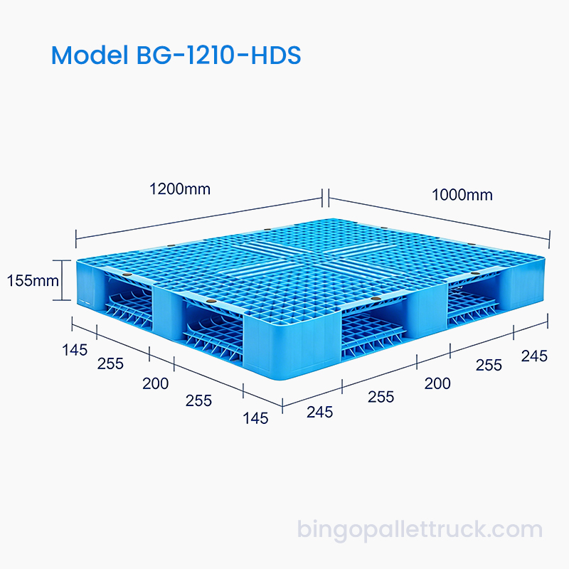 1200×1000mm Double Sided Heavy Duty Plastic Pallet