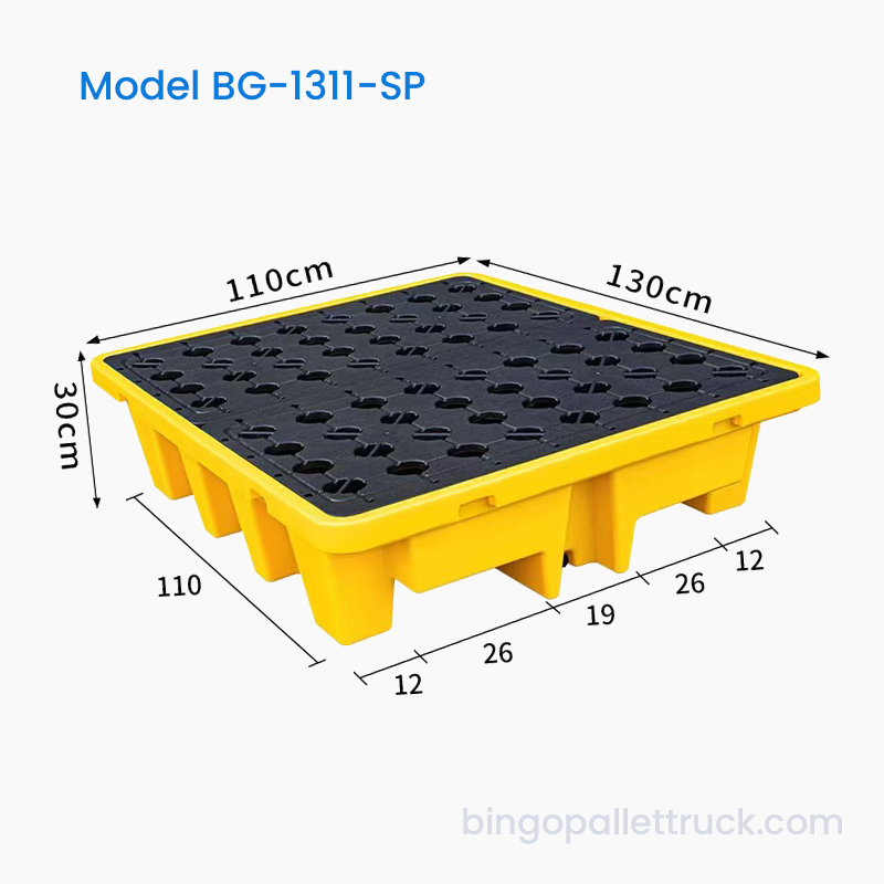 1300×1100mm 4-Drum Spill Pallet