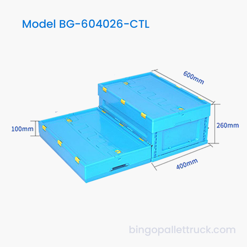 47L Collapsible Plastic Tote with Lid