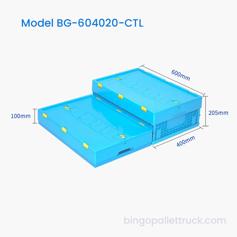 36L Collapsible Plastic Tote with Lid