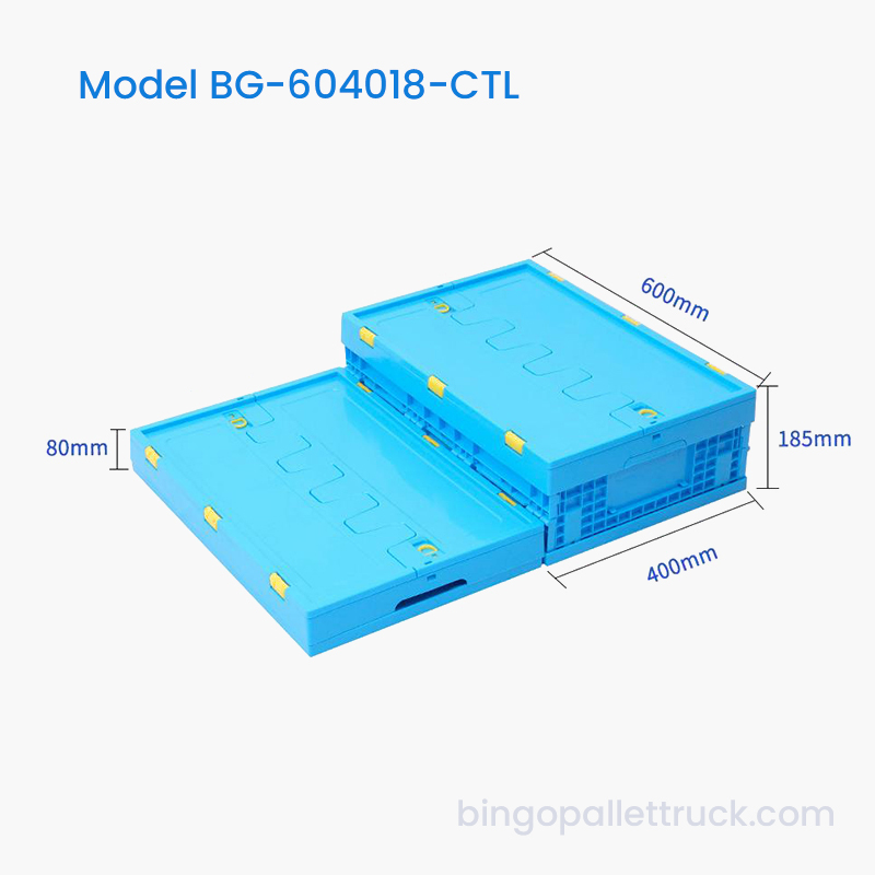 32L Collapsible Plastic Totes with Lid