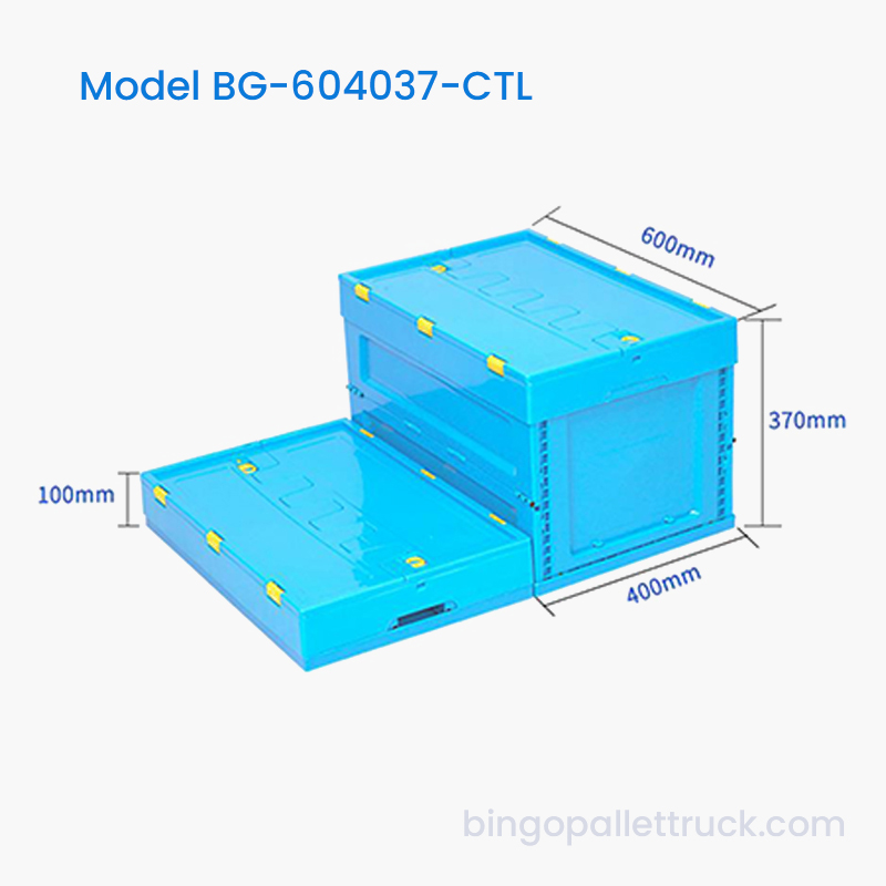 69L Collapsible Plastic Tote with Lid