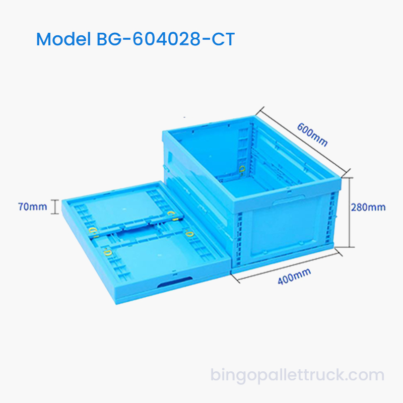 53L Collapsible Plastic Tote Box