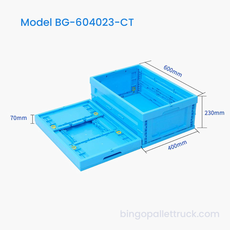 42L Collapsible Plastic Tote Box 