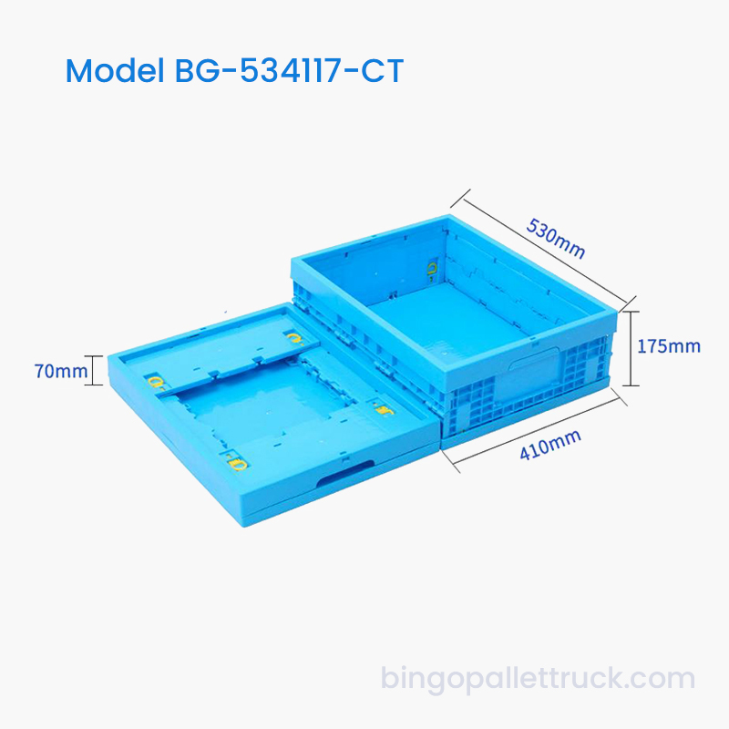 30L Collapsible Plastic Tote Box 