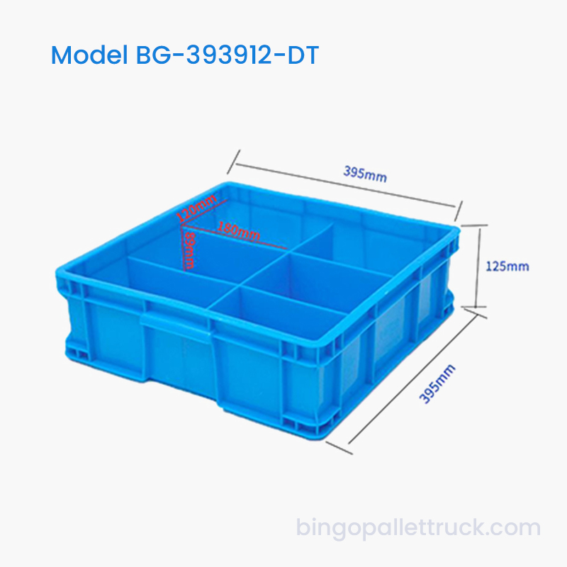 6-Compartment Dividable Plastic Tote