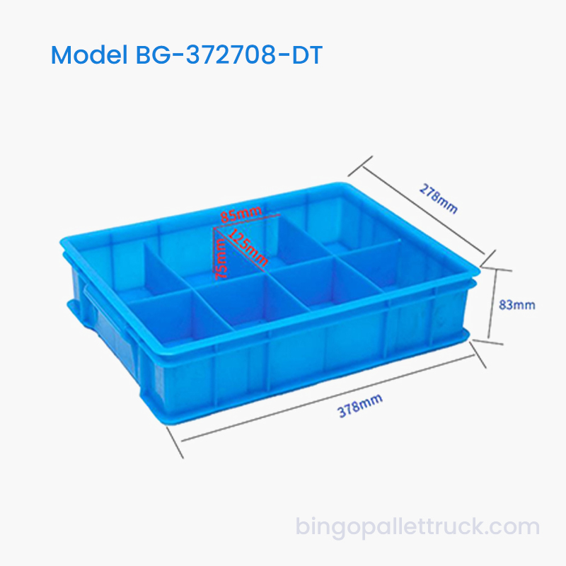 8-Compartment Dividable Plastic Tote