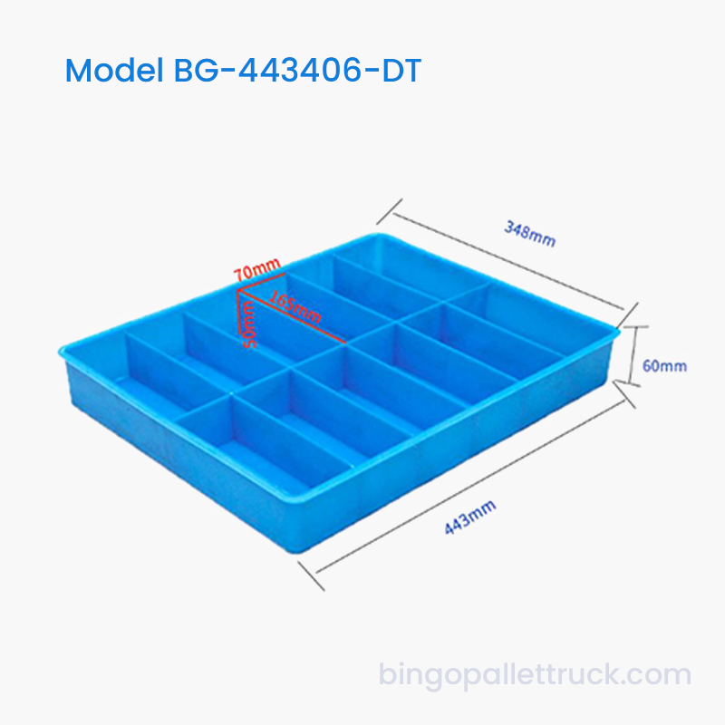 12-Compartment Dividable Plastic Tote Box