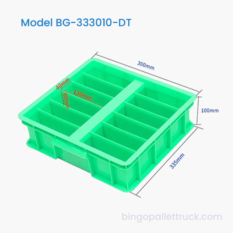 12-Compartment Dividable Plastic Tote