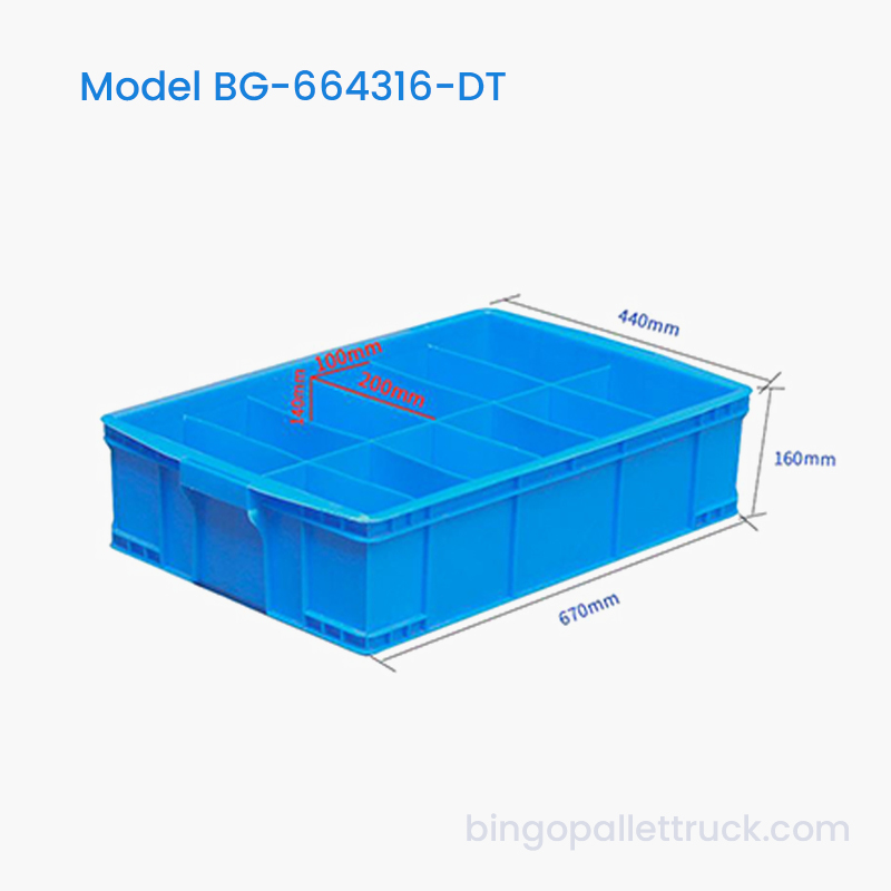 12-Compartment Dividable Plastic Tote