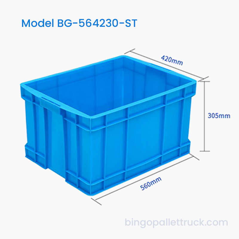 56L Stackable Plastic Tote Box