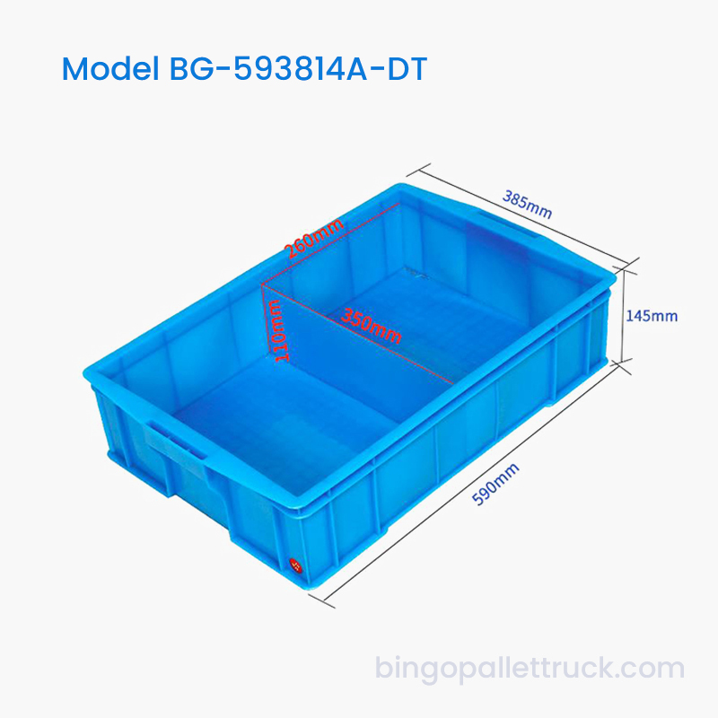 2-Compartment Dividable Plastic Tote Box for Industrial Use