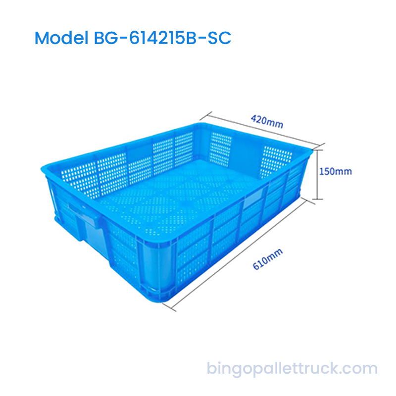31L Durable Stackable Plastic Crate for Live Shrimp Transport