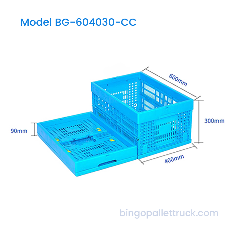 57L Collapsible Plastic Crate