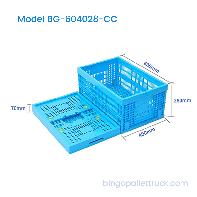53L Collapsible Plastic Crate