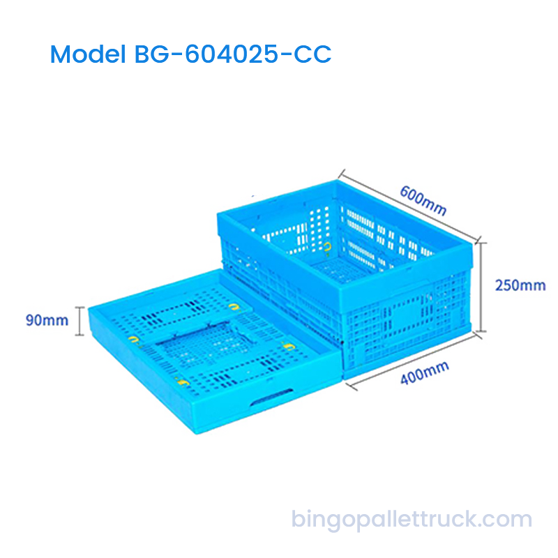 47L Collapsible Plastic Crate