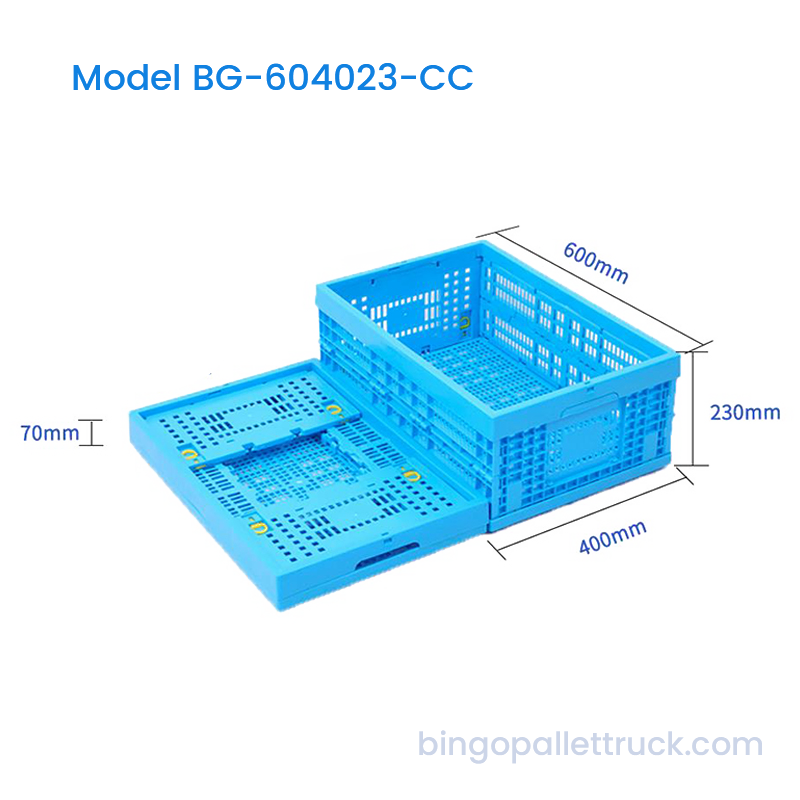 42L Collapsible Plastic Crate