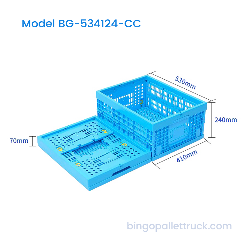 42L Collapsible Plastic Crate