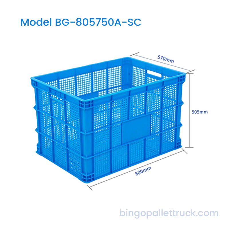194L Stackable Plastic Crate