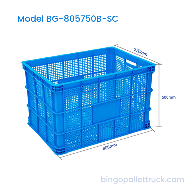 194L Stackable Plastic Crate