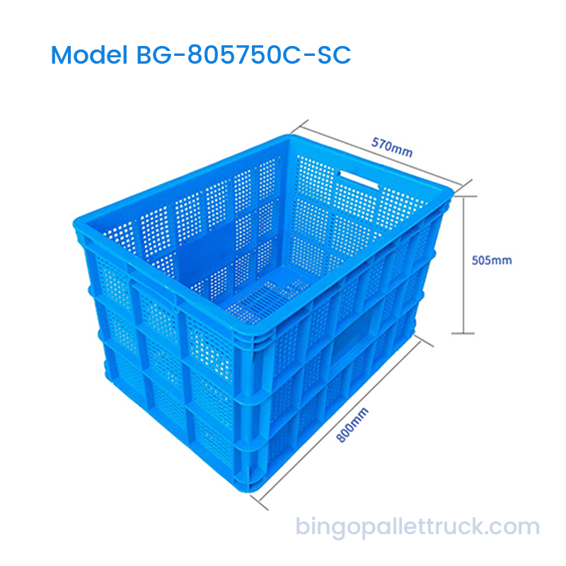 194L Stackable Plastic Crate