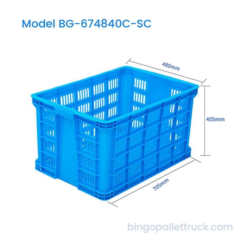 110L Stackable Plastic Crate