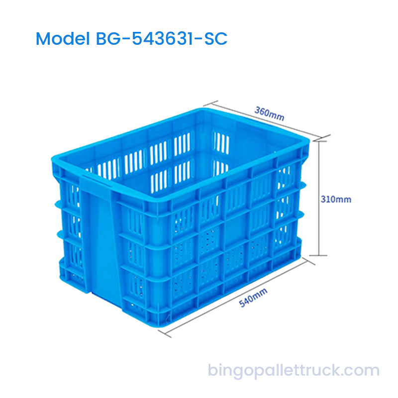 46L Stackable Plastic Crate