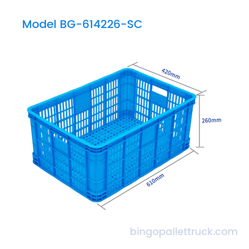 56L Stackable Plastic Crate