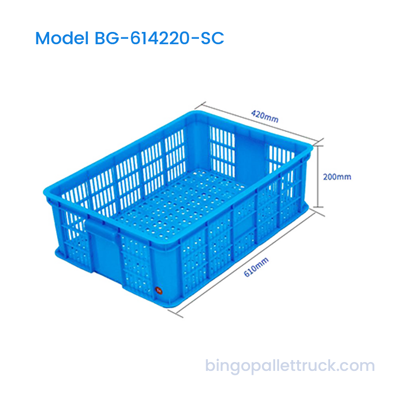 42L Stackable Plastic Crate