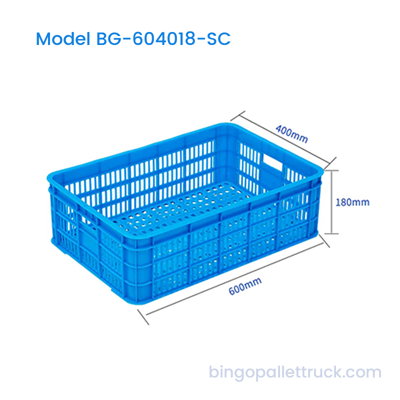 37L Stackable Plastic Crate