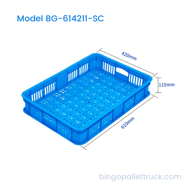 23L Stackable Plastic Crate