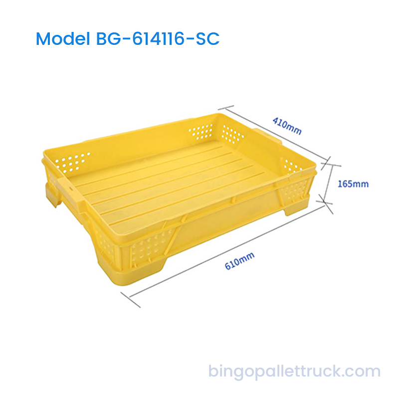 22L Stackable Ventilated Plastic Crate