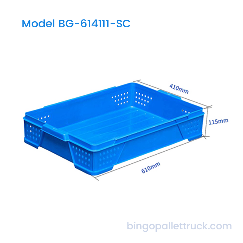 22L Stackable Plastic Crate