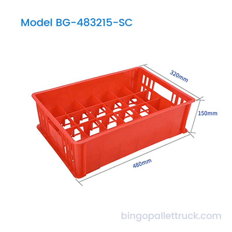 18L Stackable Plastic Crate