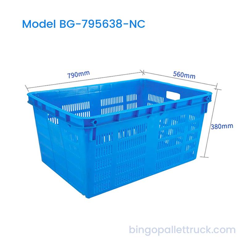 134L Stackable Plastic Crate