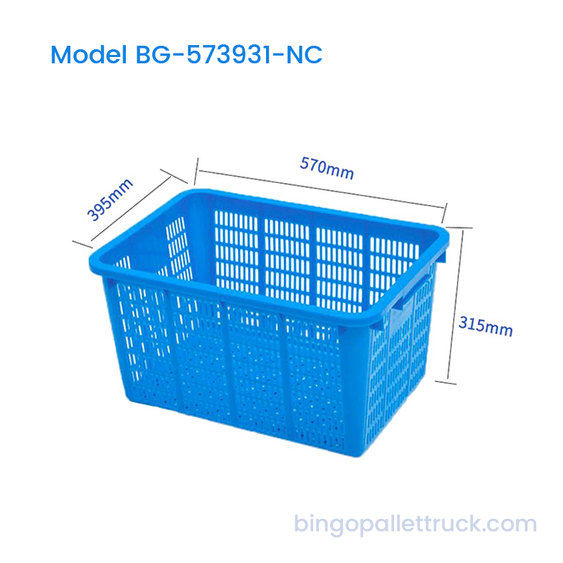 56L Stackable Plastic Crate