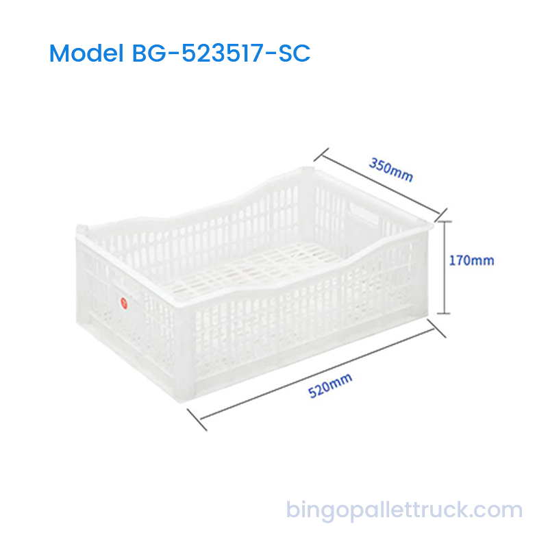 23L Stackable Plastic Crate