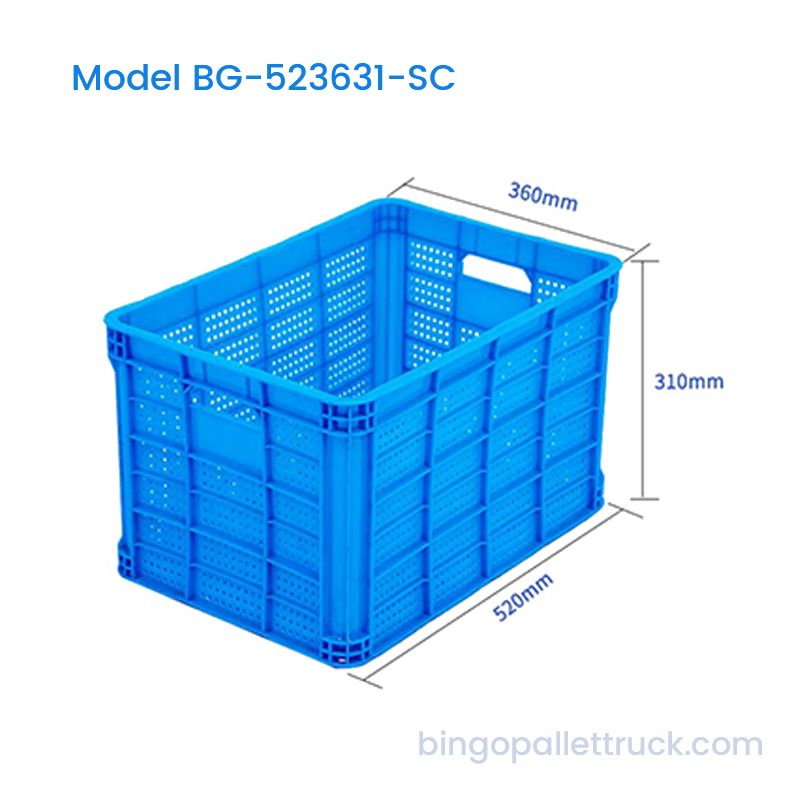 46L Stackable Plastic Crate