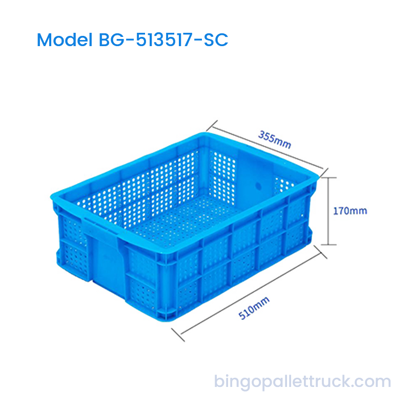 22L Stackable Plastic Crate