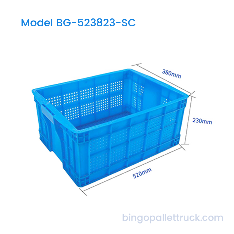 35L Stackable Plastic Crate