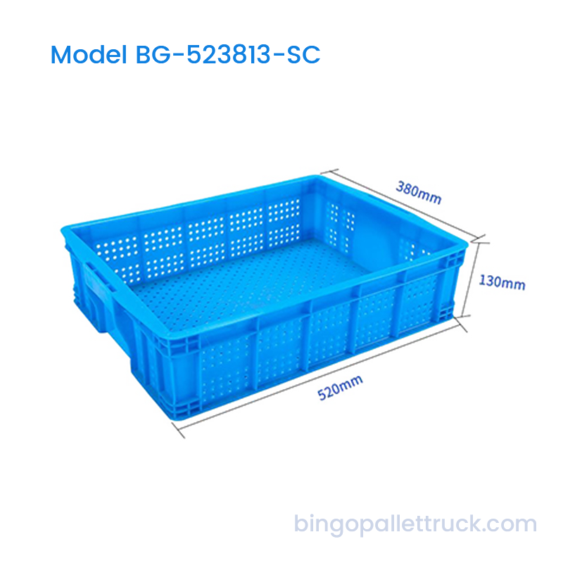 19L Stackable Plastic Crate