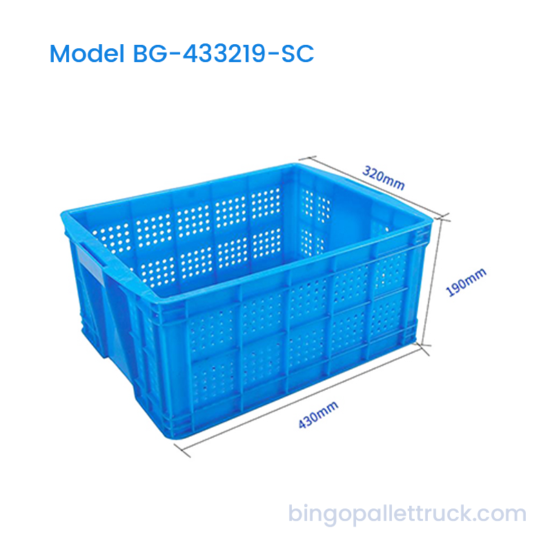 22L Stackable Plastic Crate