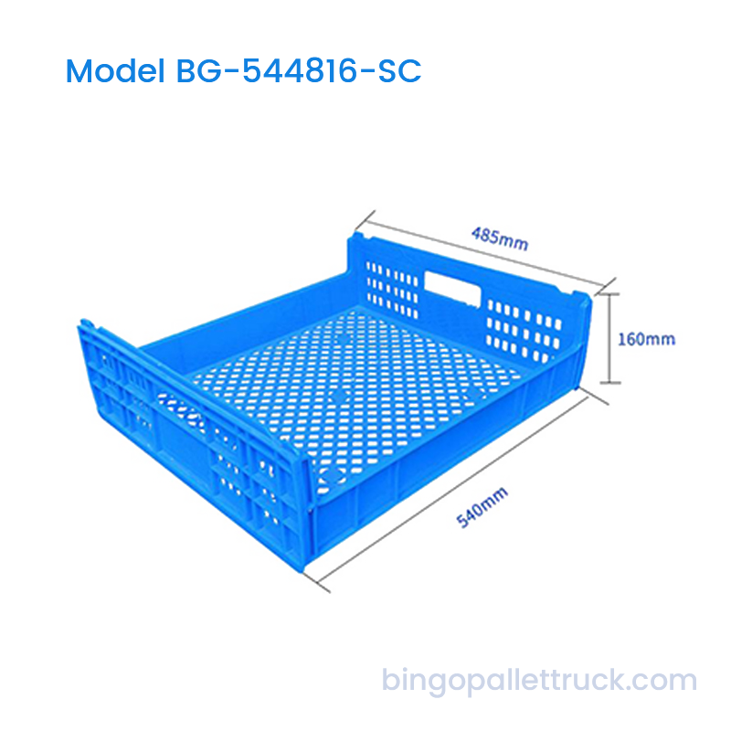 34L Stackable Plastic Crate