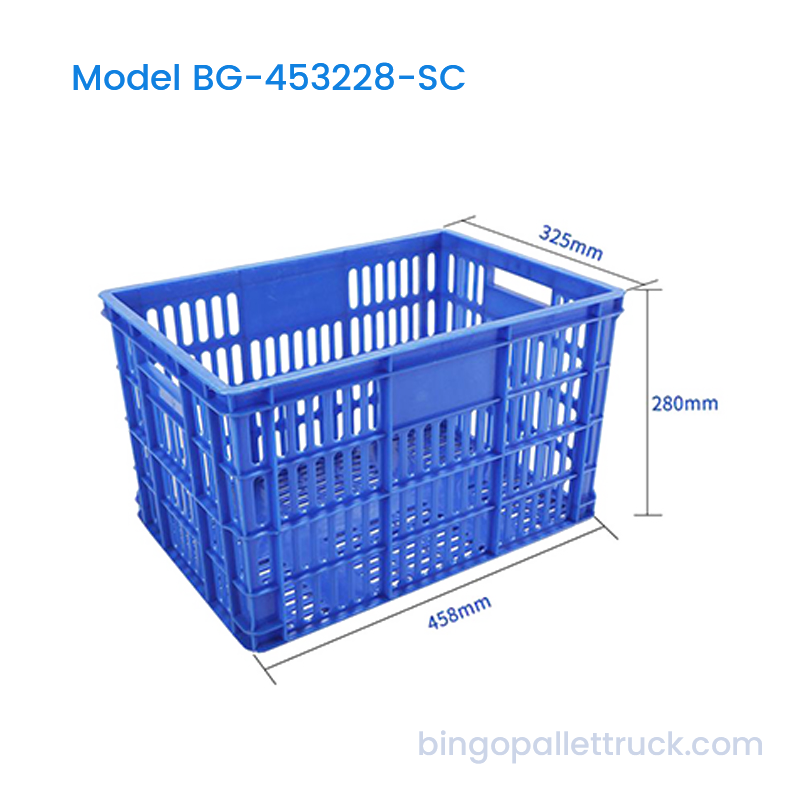 33L Stackable Plastic Crate