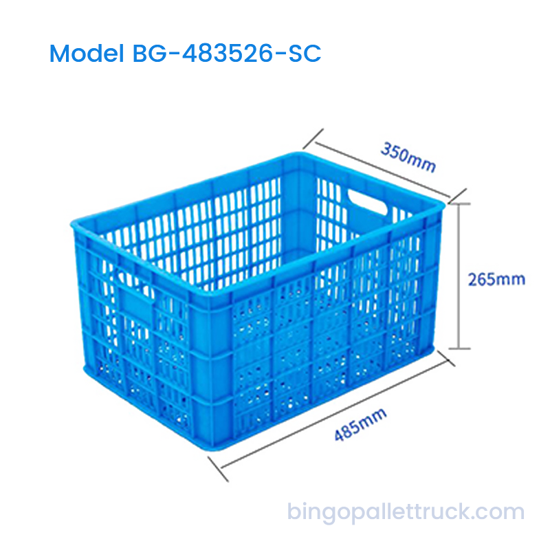 37L Stackable Plastic Crate