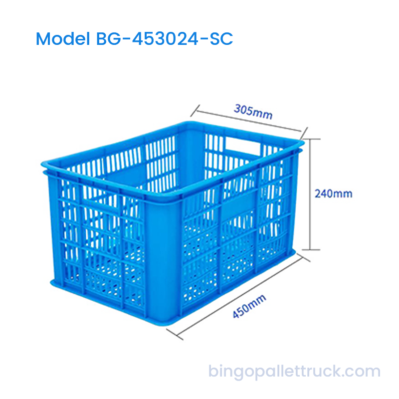 27L Stackable Plastic Crate