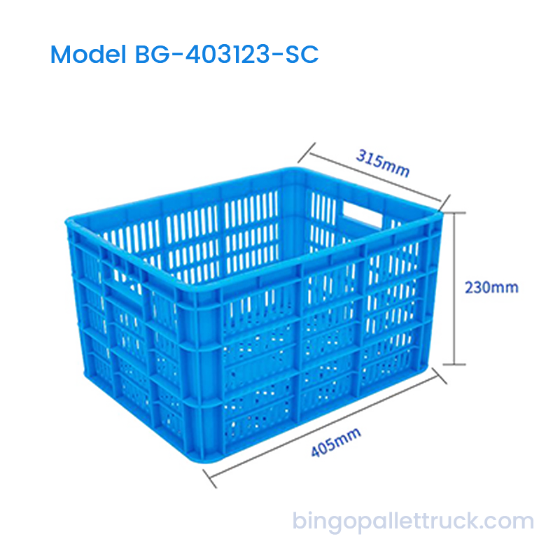 24L Stackable Plastic Crate