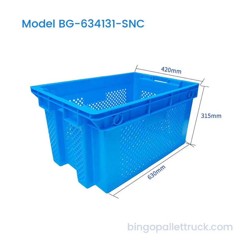 71L Stack and Nest Plastic Crate